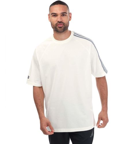 Y-3 3 Stripes Short Sleeve T-shirt - White
