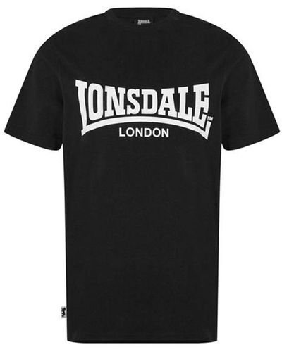 Lonsdale London Essentiasls Logo T-shirt - Black