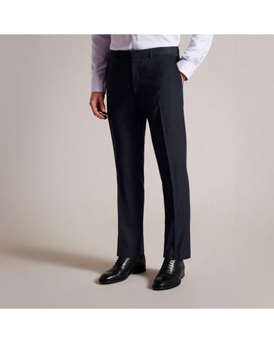 Ted Baker Forbyts Puppytooth Trousers - Blue