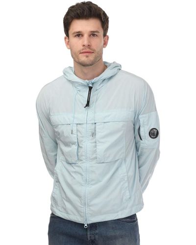 C.P. Company Chrome-r Hooded Jacket - Blue