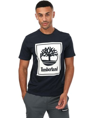 Timberland Front Stack Logo T-shirt - Black