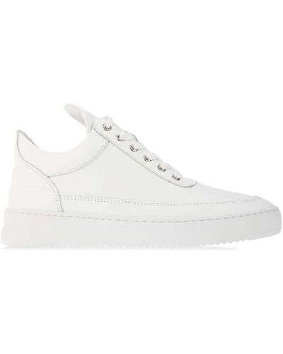 Filling Pieces Low Top Ripple Tonal Trainers - White