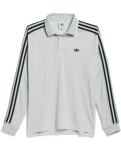 adidas Originals Long Sleeve Polo Jersey (gender Neutral) - Grey