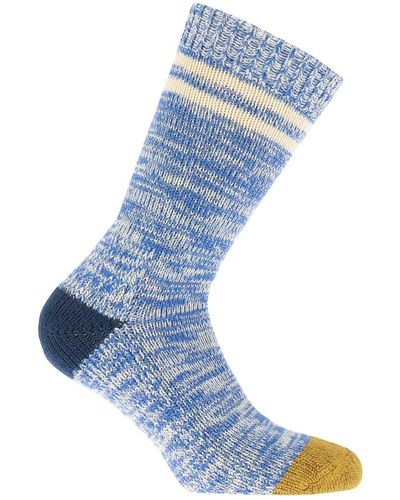 SealSkinz Unisex Thwaite Bamboo Mid Length Twisted Socks - Blue