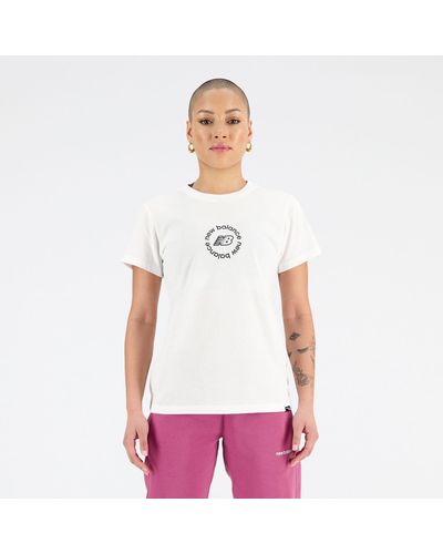 New Balance Sport Athletic Fit Circular T-shirt - White