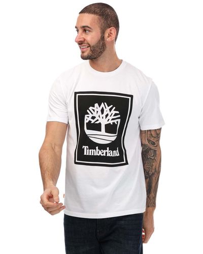 Timberland Front Stack Logo T-shirt - White