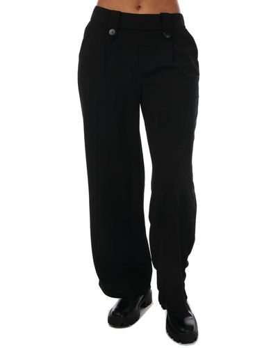 ONLY Sania Button Trousers - Black
