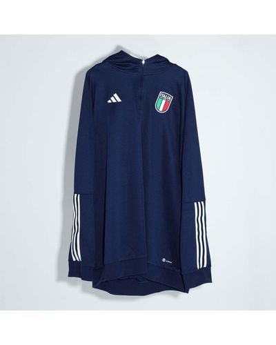 adidas Italy Tiro 23 Hoodie - Blue