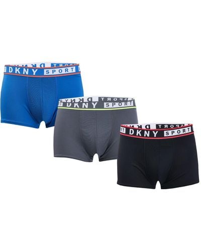DKNY Monterey 3 Pack Sport Boxer Shorts - Black