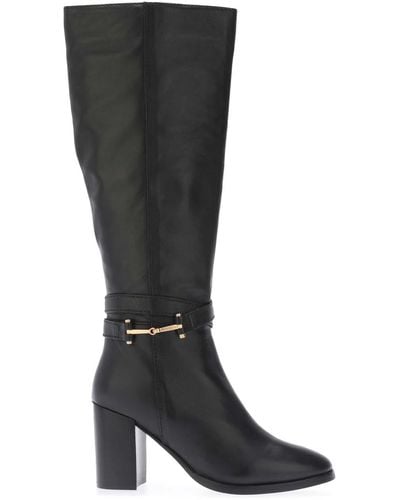Ted Baker Aryna T-hinge Leather Knee High Boots - Black