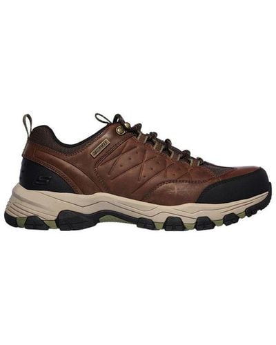 Skechers Helson Waterproof Walking Shoes - Brown