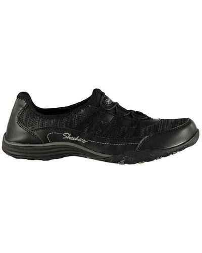Skechers Flister Slip On Shoes - Black