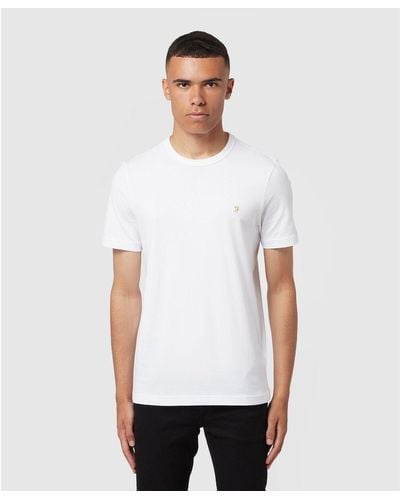 Farah Danny Slim Fit Organic Cotton T-shirt - White