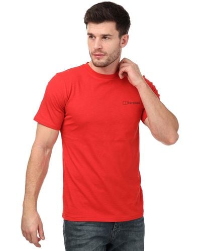 Berghaus Organic Colour Logo T-shirt - Red
