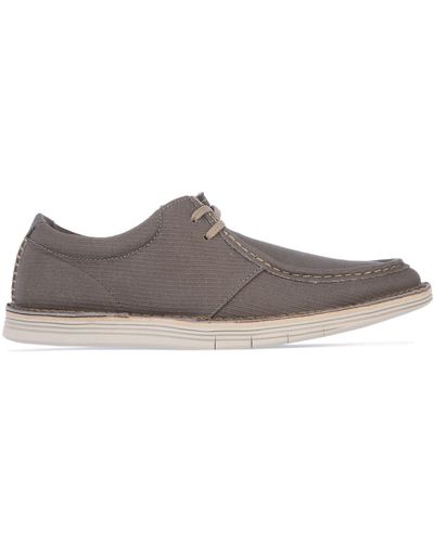 Clarks Forge Run Canvas Shoes - Green