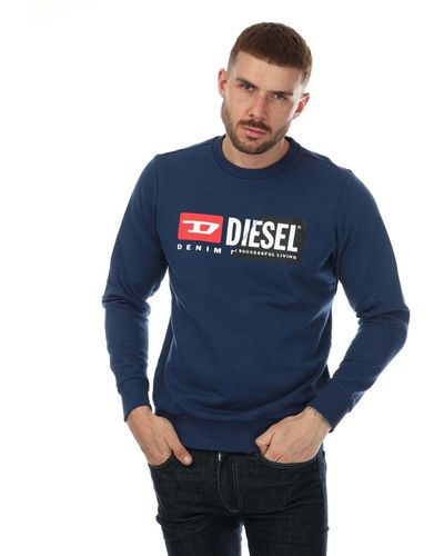 DIESEL S-girk Cuty Felpa Crewneck Sweatshirt - Blue