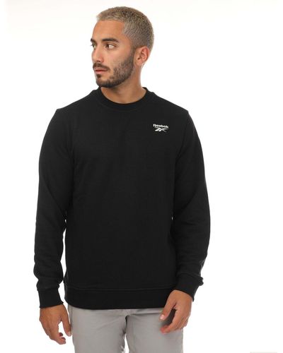 Reebok Identity French Terry Logo Sweatshirt - Black