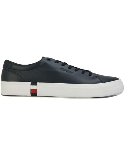 Tommy Hilfiger Modern Vulc Leather Trainers - Blue