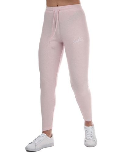 The Couture Club Signature Ribbed Leggings - Pink