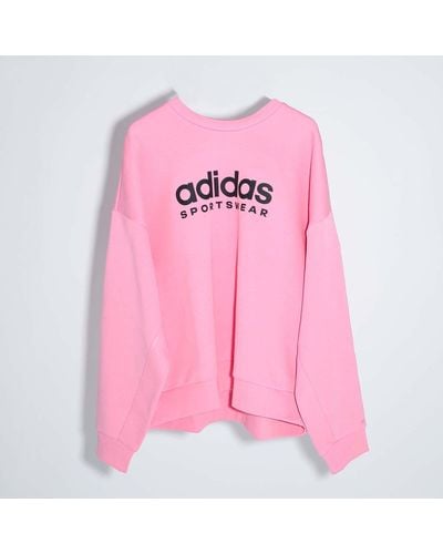 adidas All Szn Printed Crewneck Sweatshirt - Pink