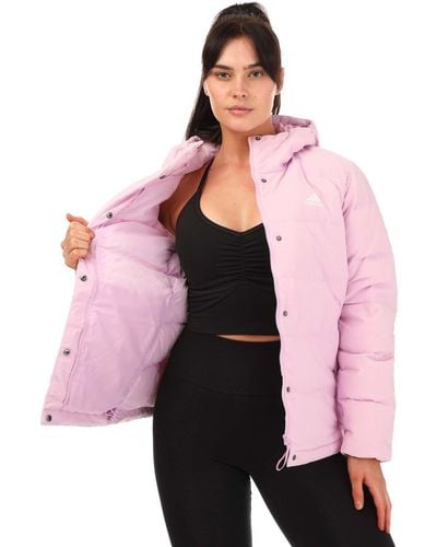adidas Helionic Hooded Down Jacket - Pink