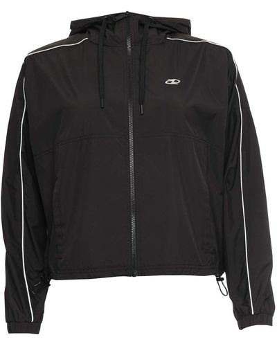 DKNY Colour Block Windbreaker Jacket - Black