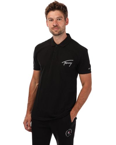 Tommy Hilfiger Signature Classic Fit Polo Shirt - Black