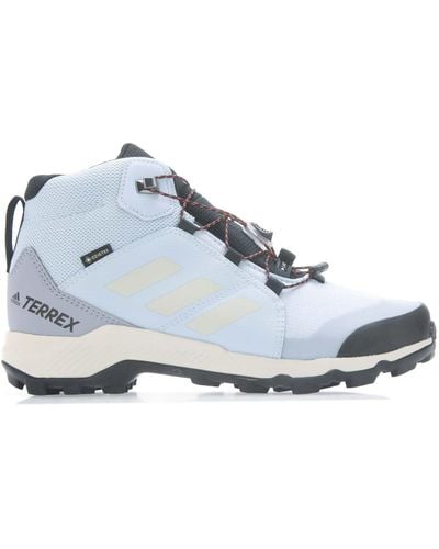 adidas Kids Terrex Mid Gore-tex Hiking Shoes - Blue