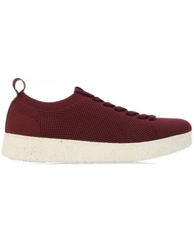Fitflop Rally E01 Multi-knit Trainers - Red