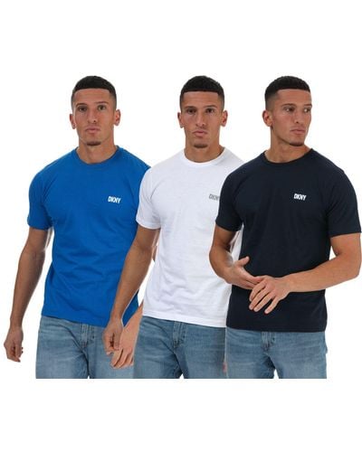 DKNY Giants 3 Pack Lounge T-shirts - White