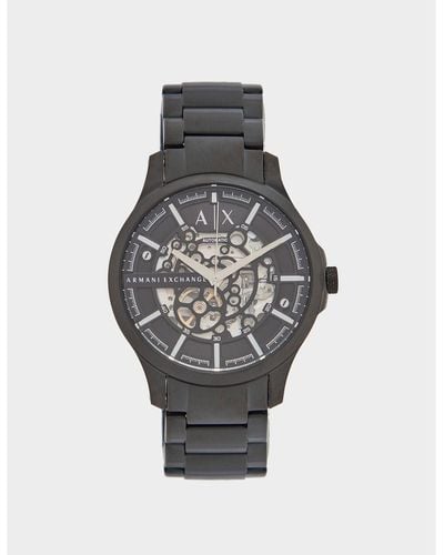 Armani Exchange Automatic Skeleton Watch - Grey