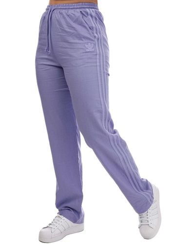 adidas Originals Linen Tracksuit Trousers - Purple