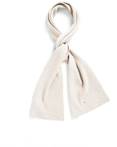 GANT Accessories Shield Wool Knit Scarf - White