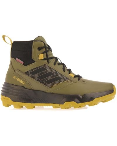 adidas Terrex Unity Leather Mid Hiking Boots - Green