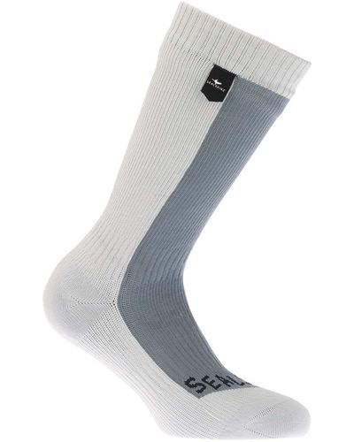 SealSkinz Unisex Startson Waterproof Cold Weather Mid Length Socks - Grey