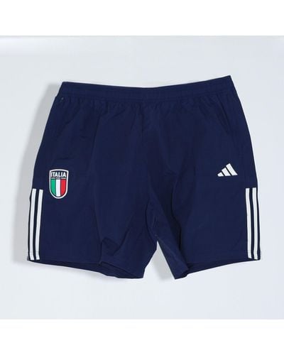 adidas Italy Tiro 23 Downtime Shorts - Blue