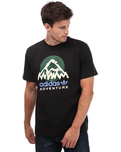 adidas Originals Adventure Mountain Front T-shirt - Black