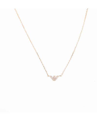 Armani Rose Gold-tone Sterling Silver Necklace - Metallic