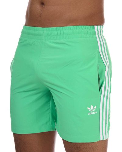 adidas Originals Adicolor Classics 3-stripes Swim Shorts - Green