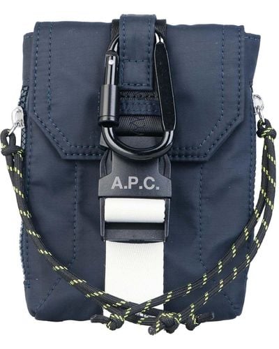 A.P.C. Treck Crossbody Bag - Blue