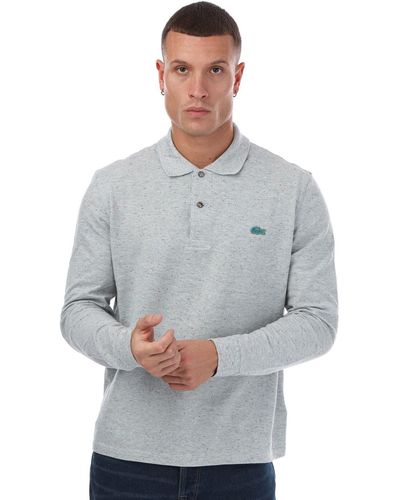 Lacoste Classic Fit Speckled Print Polo Shirt - Grey