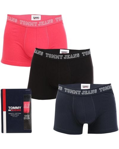 Tommy Hilfiger 3 Pack Varsity Trunk Boxer Shorts - Blue