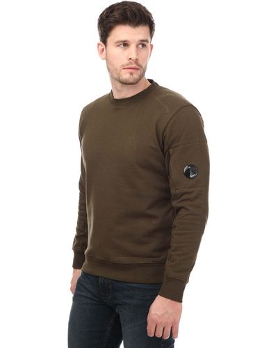 C.P. Company Diagonal Raised Fleece Sweatshirt - Brown