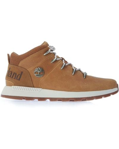 Timberland Sprint Trekker Mid Lace Hiking Trainers - Brown