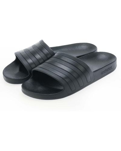 adidas Adilette Aqua Slide Sandals - Grey