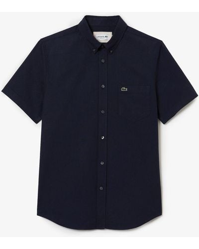 Lacoste Regular Fit Cotton Shirt - Black