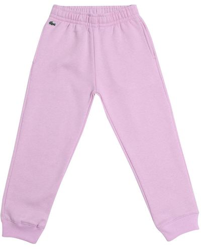 Lacoste Kids Sport Fleece Joggers - Pink