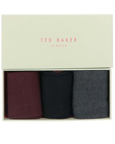Ted Baker Prezziethree Pack Of Socks - Multicolour