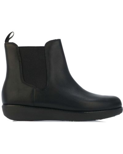 Fitflop Sumi Leather Chelsea Boots - Black