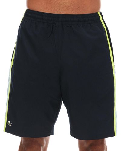 Lacoste Colourblock Panels Lightweight Shorts in Blue for Men